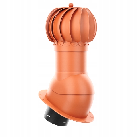 Rotačný krb Rotoline s plochou základňou Pi fi 150 mm, guľovitý, tehlový