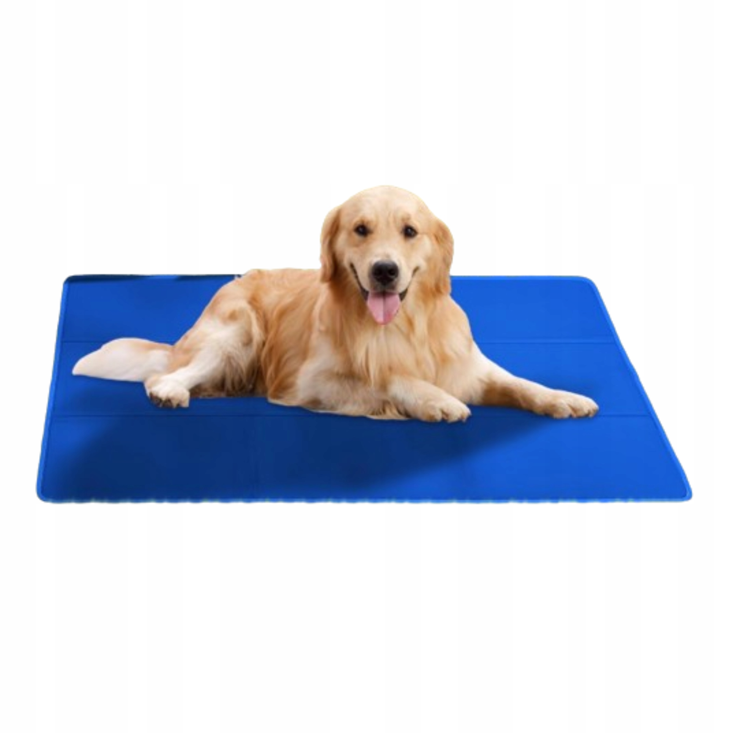Levně Gelová chladící podložka pro psy a kočky XXL 70x120 cm, skládací, modrá