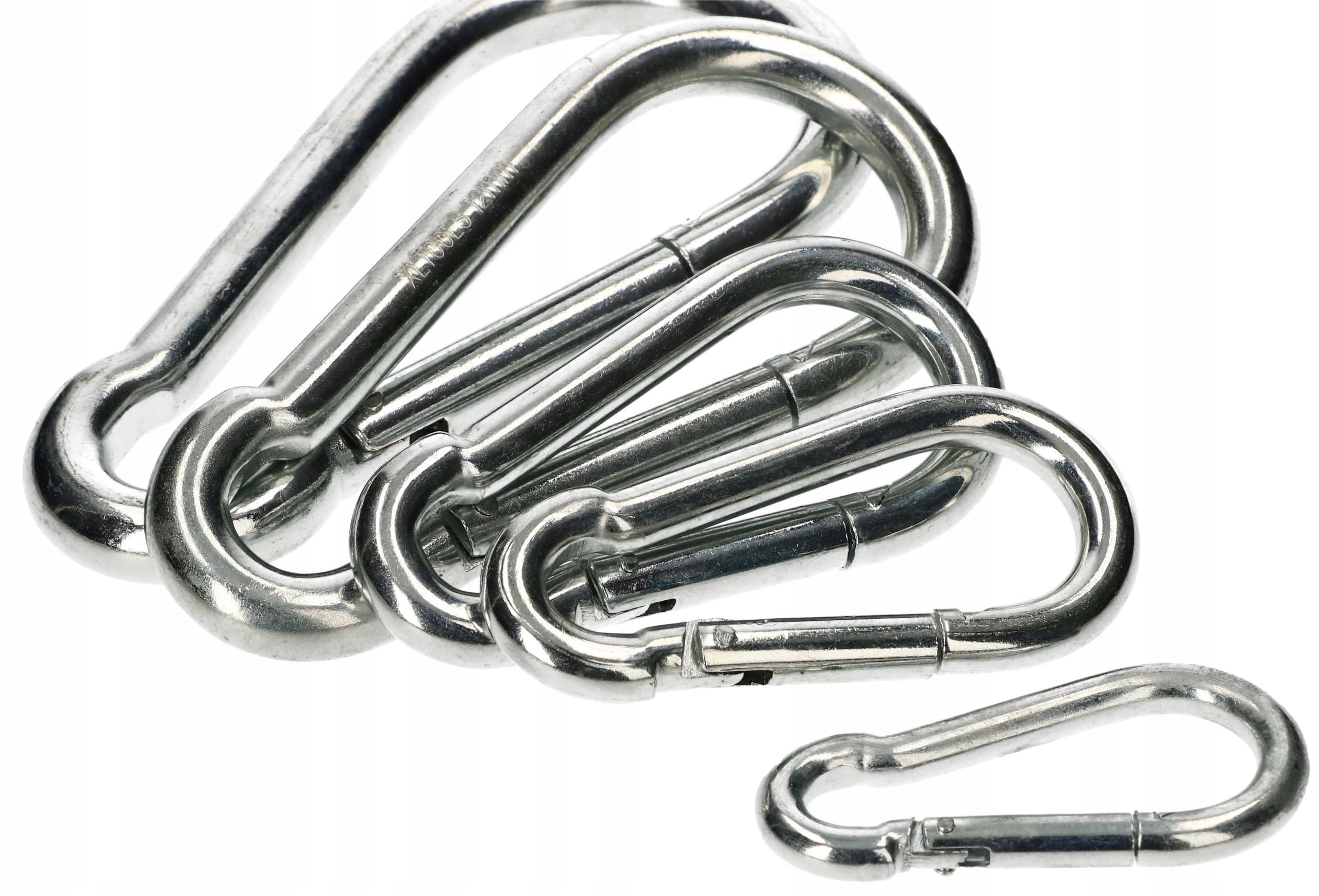 KARABIŃCZYK STRAŻACKI 160 KARABINEK ZACZEP HAK LIN Mechanizm strażacki