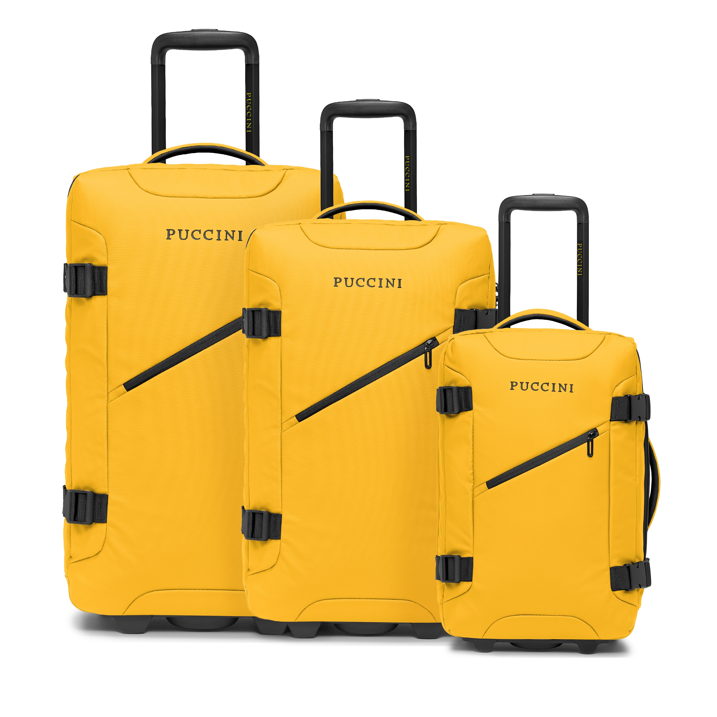 Puccini Zestaw Walizek Podróżnych Komplet Miękkie Na Kółkach 3w1 EM50249-6