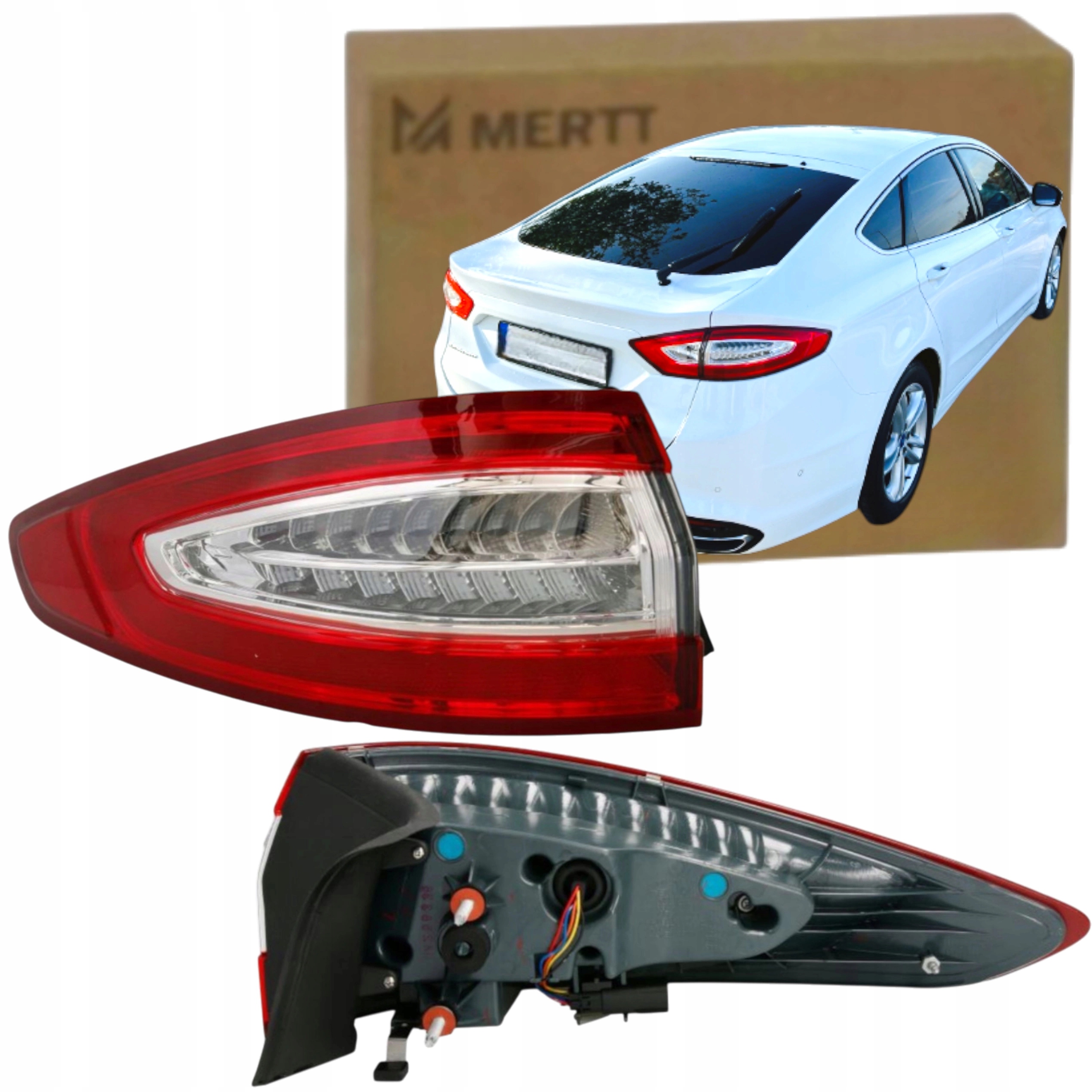 Levá Led Venkovní Zadní Lampa Eu Ford Mondeo MK5 V Fusion 2013-2019