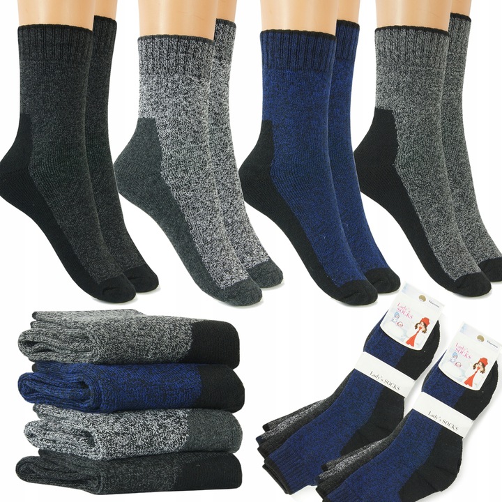 

4X Ciepłe Skarpetki Damskie **termo** 35-38