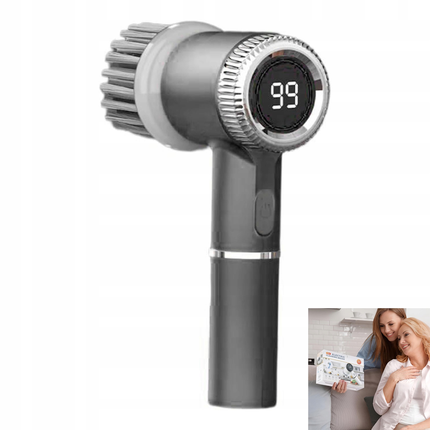 Elektrický čisticí kartáč Rotační bezdrátový Led Ipx7 3 Režimy