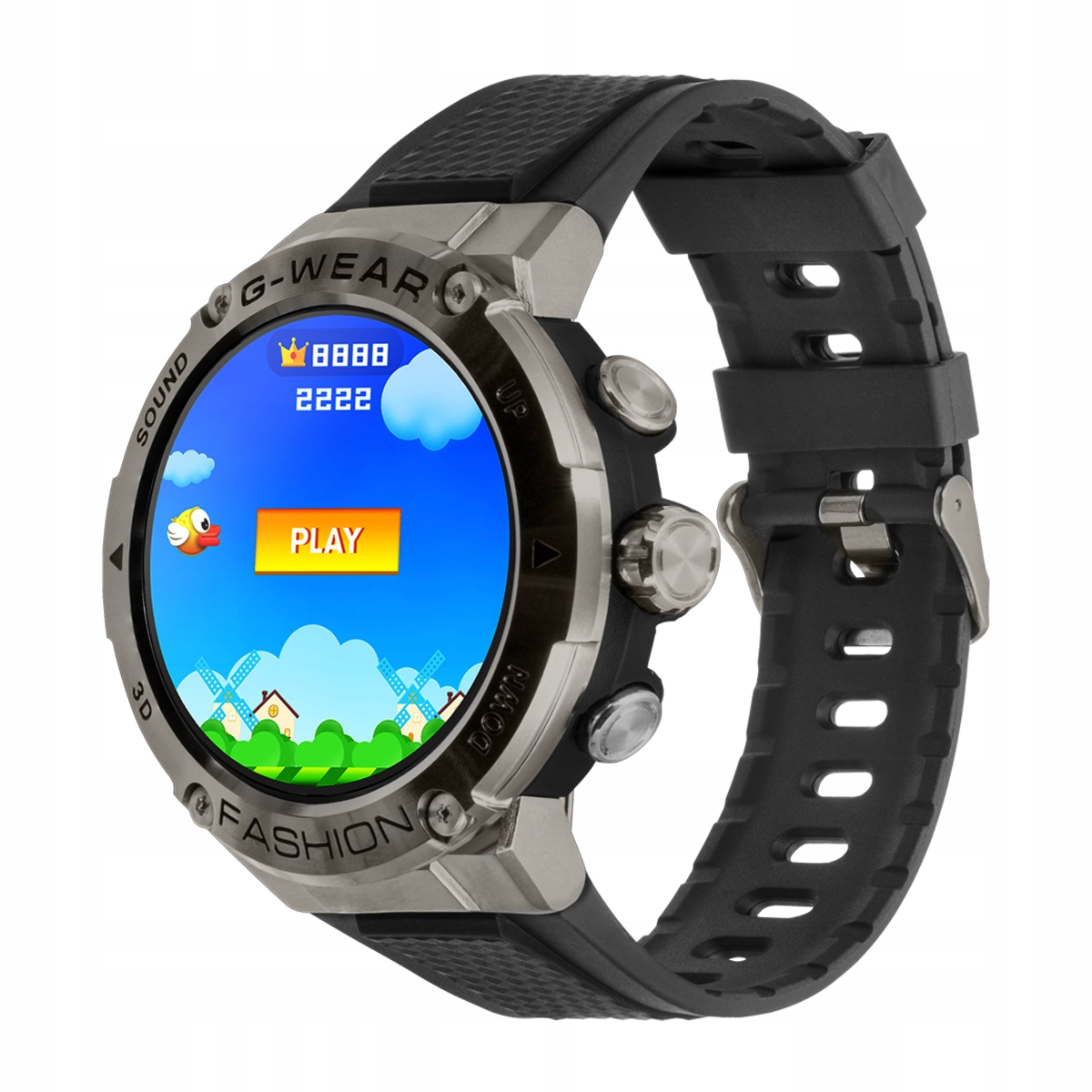 Smartwatch G-WEAR czarny Watchmark Transmisja danych brak
