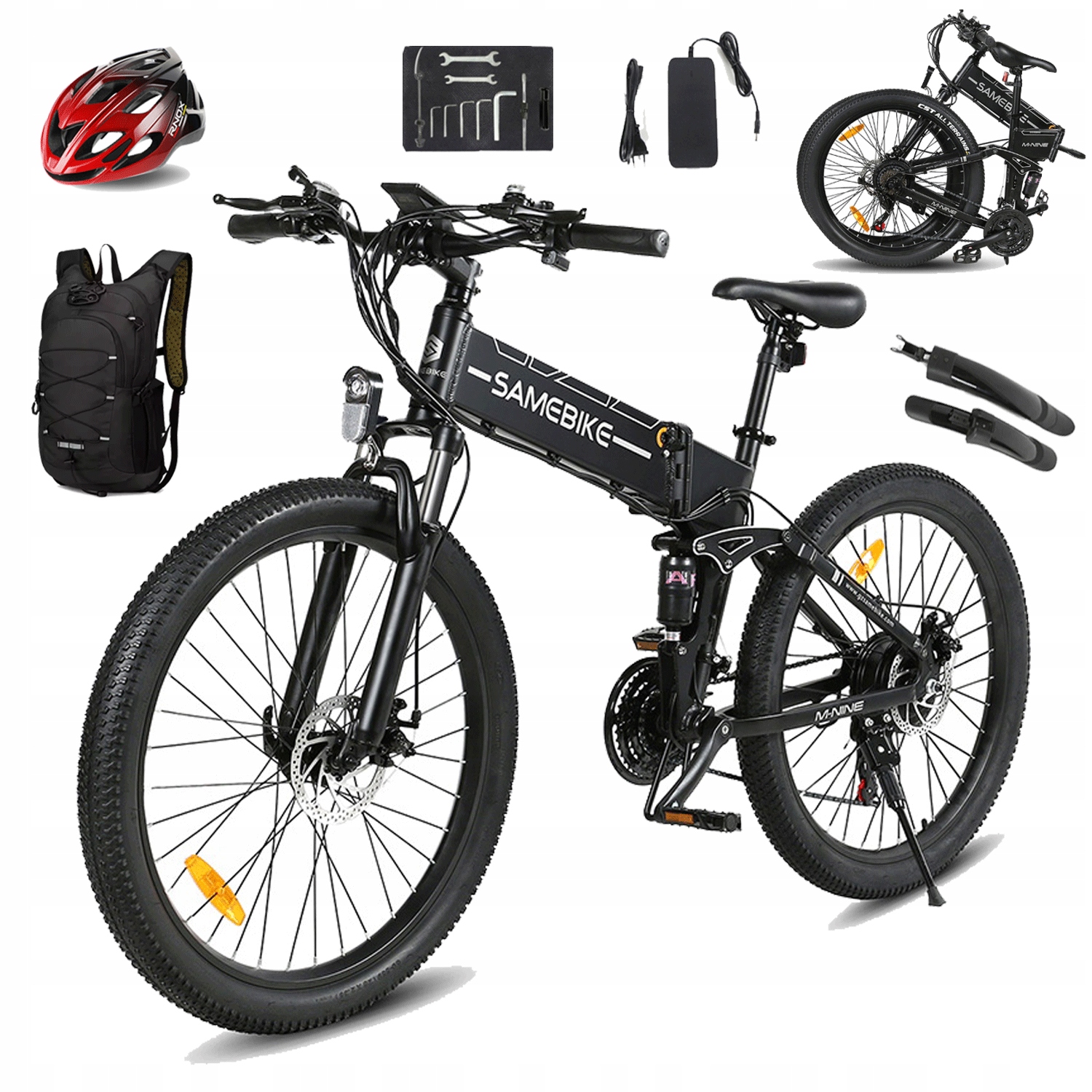 Samebike LO26-II miejski rower elektryczny 48V 14AH 100KM Mtb hydrauliczny