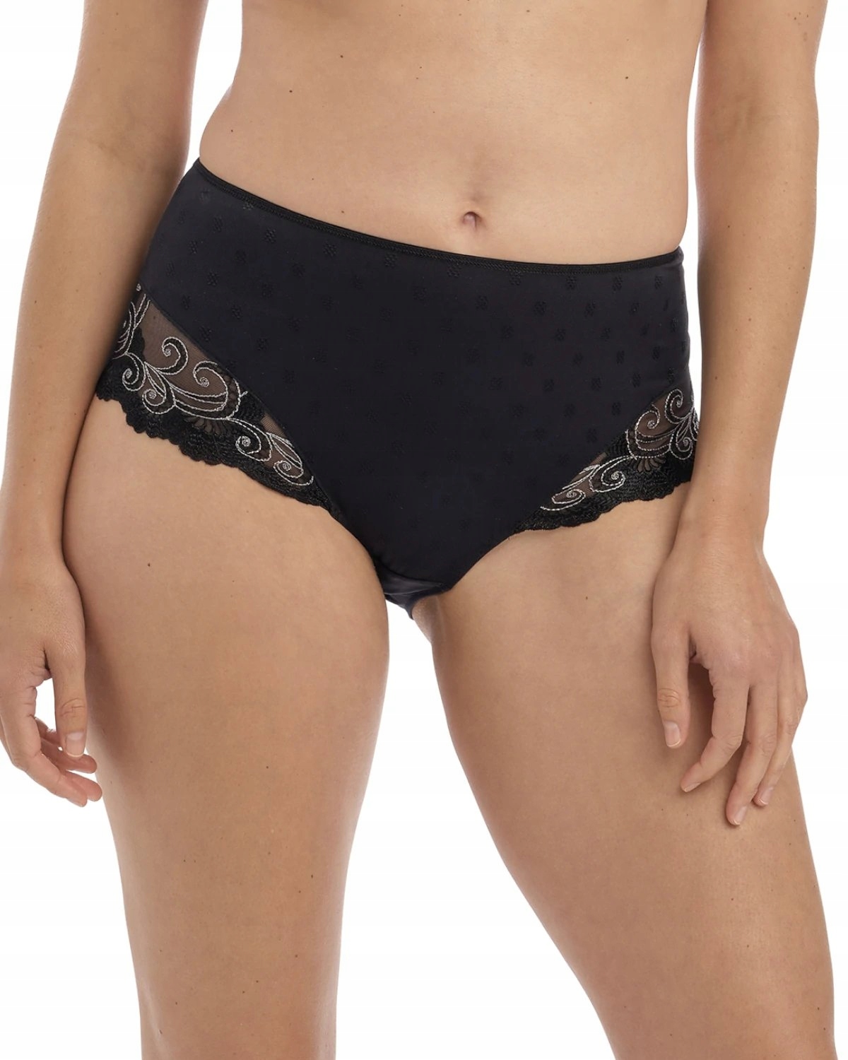 

Jocelyn figi z wysokim stanem - czarne XXL