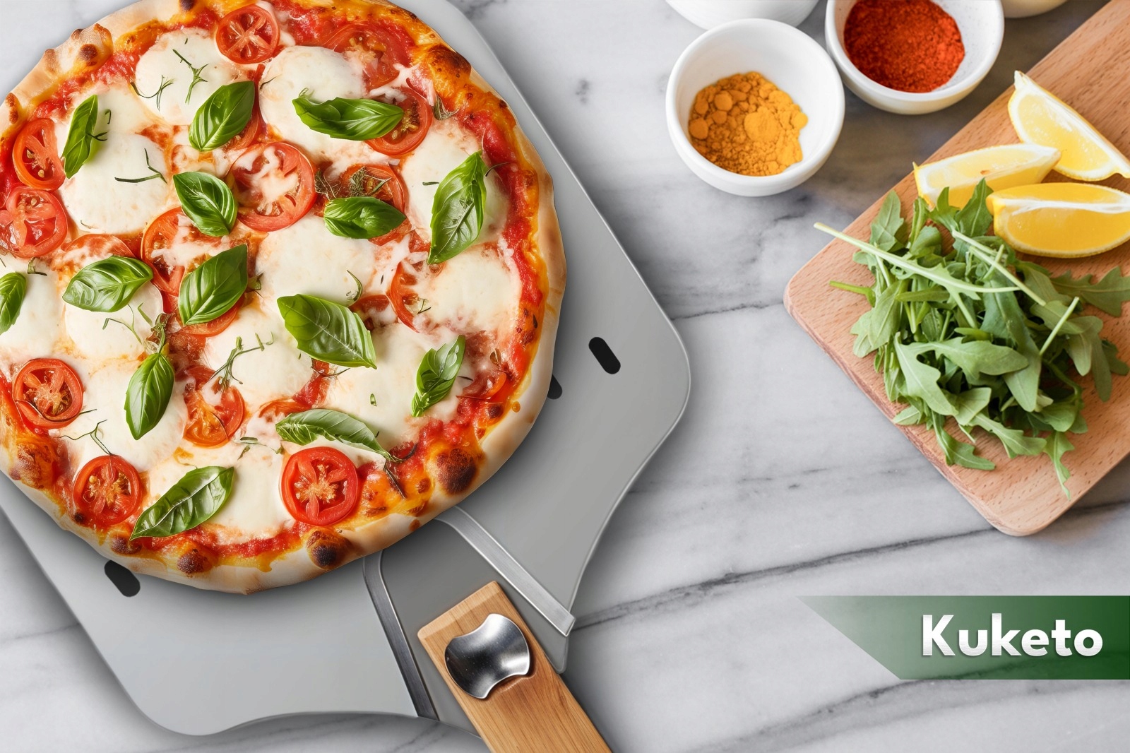 ŁOPATA DO PIZZY PERFOROWANA SKŁADANA SZUFLA TACA STALOWA INOX PROFESJONALNA Materiał metal