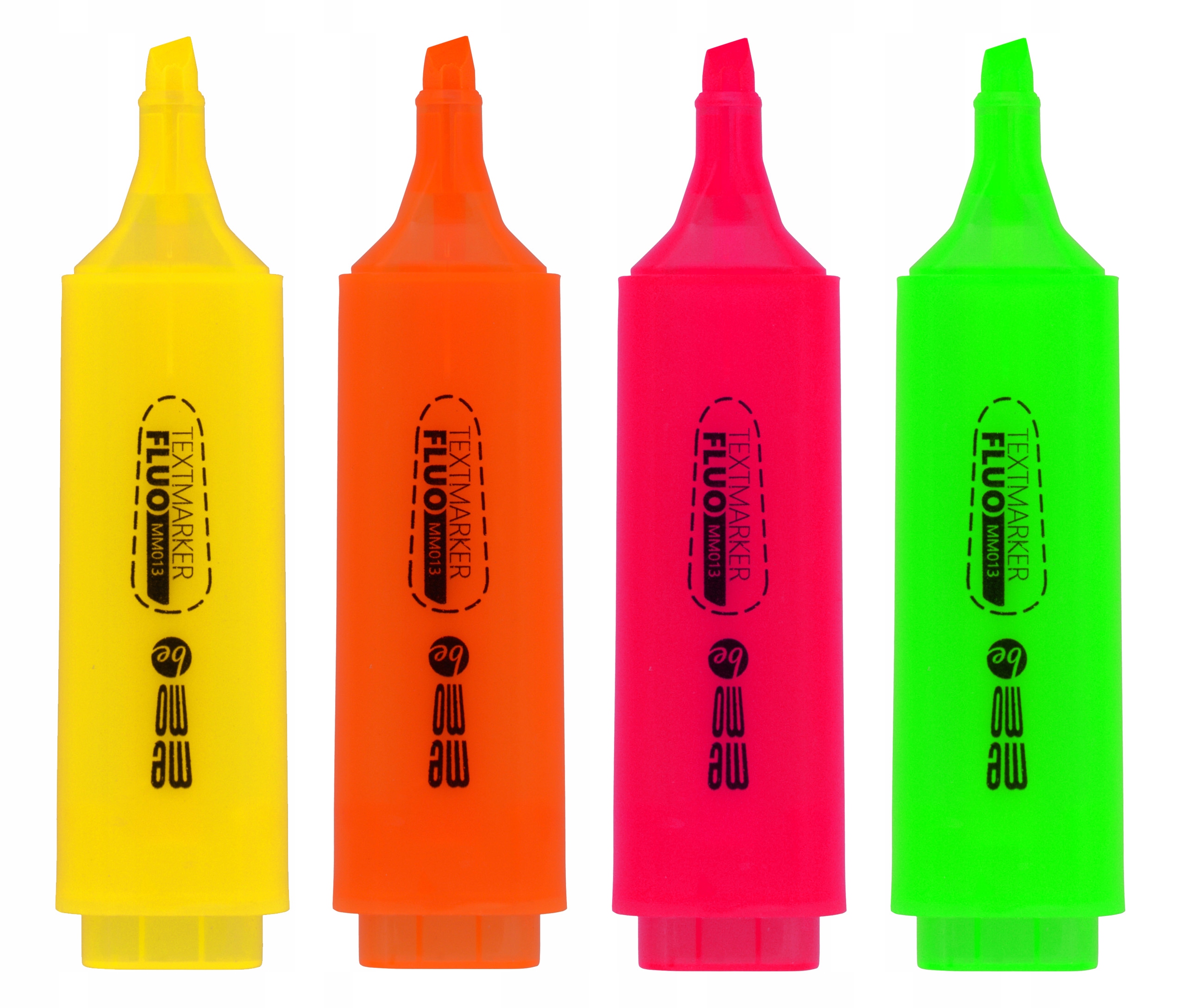 Zakreślacze MemoBe, neonowe, 4 kolory, w etui Kod producenta 5903273503542