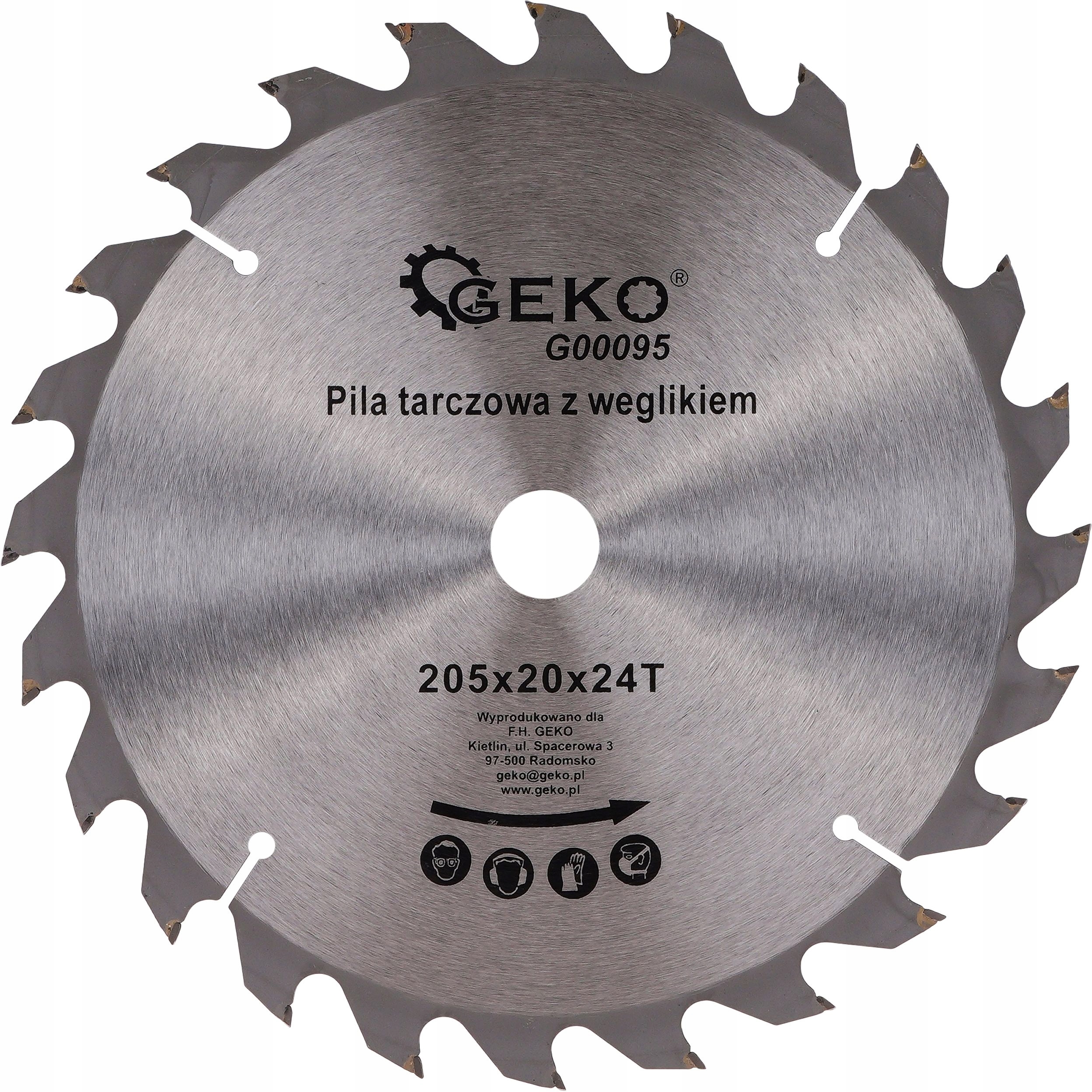 

Tarcza Widiowa Do Drewna Piła Tnąca 205x20 /24T