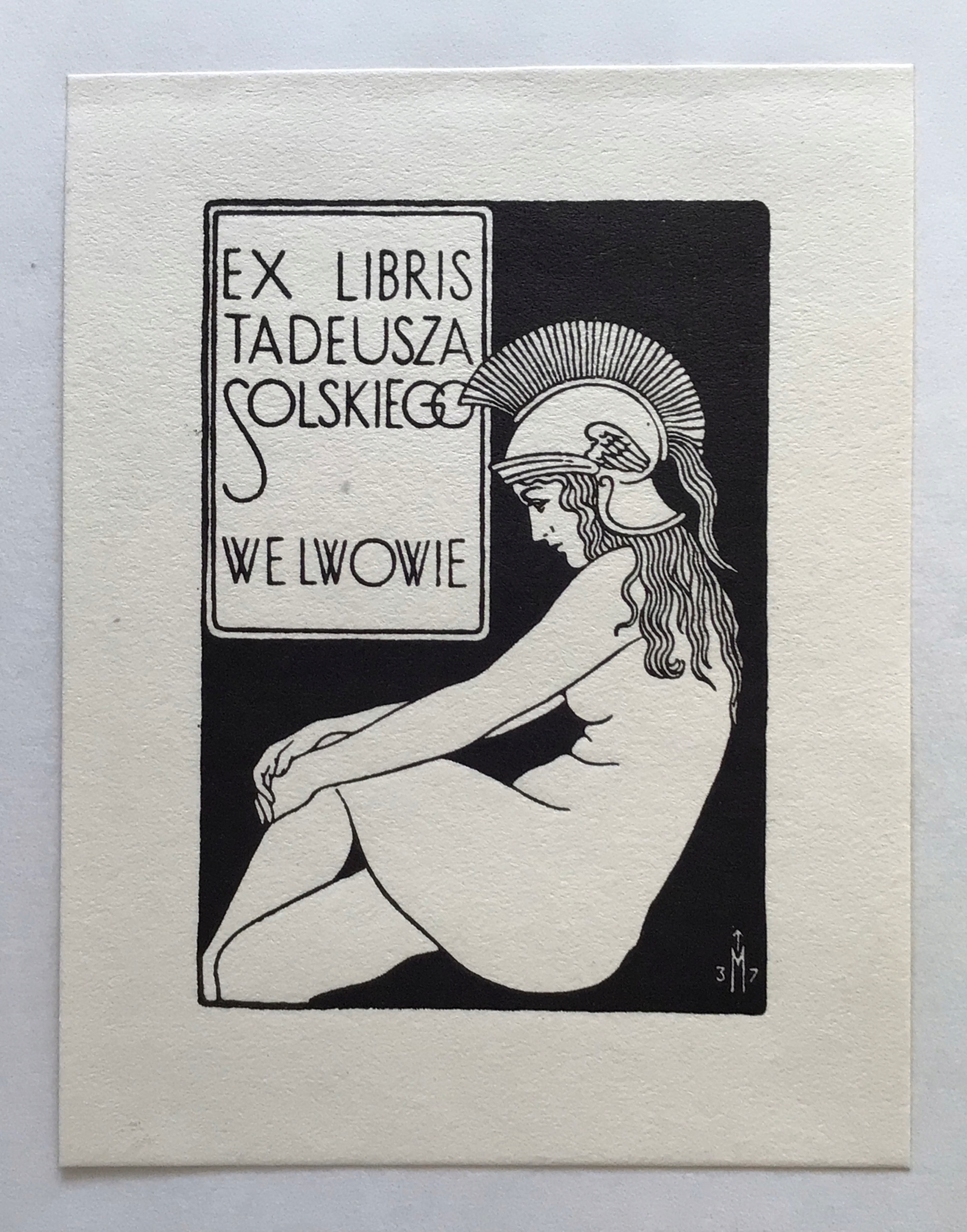 Ex-libris Rudolf Mękicki / Tadeusza Solskiego