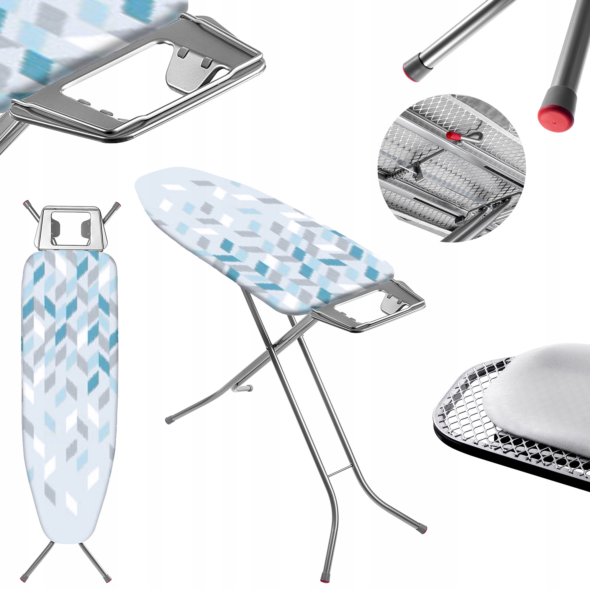 Žehlicí Prkno Držák Na Žehličku Standardní Skládací 120 x 38 cm