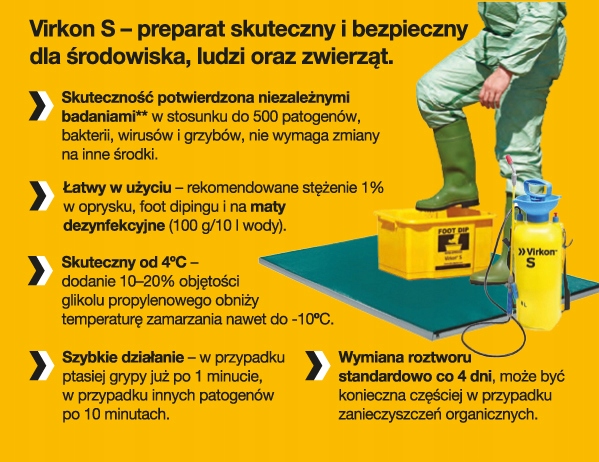 Virkon S 5kg Preparat do dezynfekcji Waga produktu z opakowaniem jednostkowym 5 kg