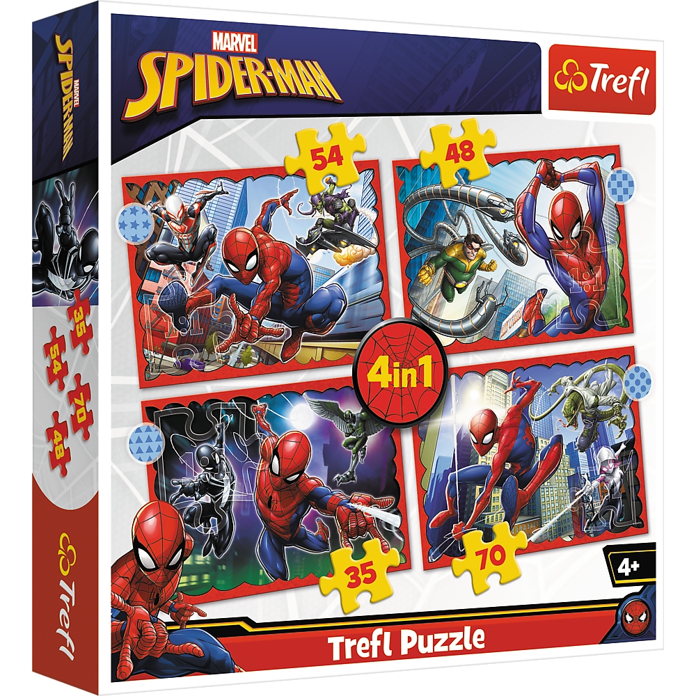 

Puzzle 4W1 207 Spiderman Goblin Octopus 4+ Trefl