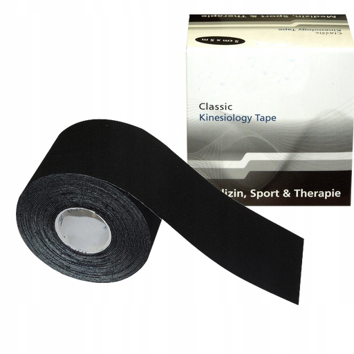 

Oryginal Kinesiology Tape Taśma 5M Czarny Taping