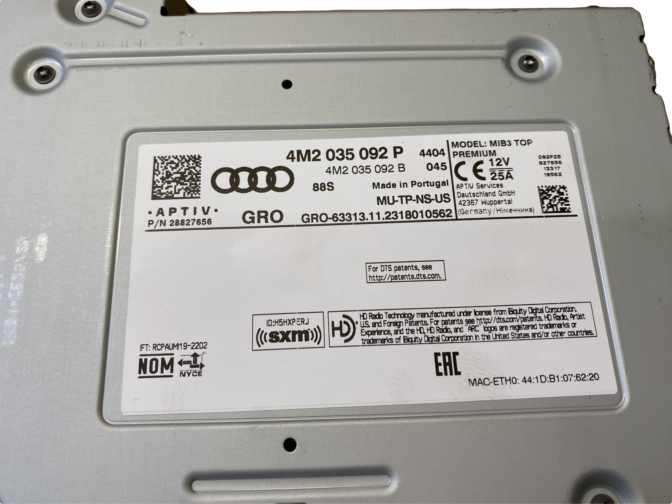 AUDI A6 A7 A8 Q7 Q8 control unit CENTRALNY 4M2035092P