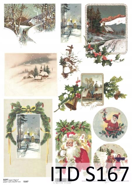 Papier Soft S0167 cienki A4 decoupage