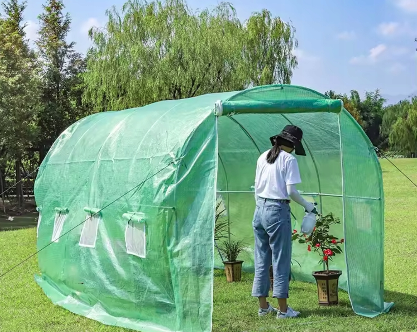 TUNEL FOLIOWY OGRODOWY SZKLARNIA 4x2,5x2m FOLIA 10m2 PROFIL 25 GRUBA FOLIA EAN (GTIN) 5906301034124