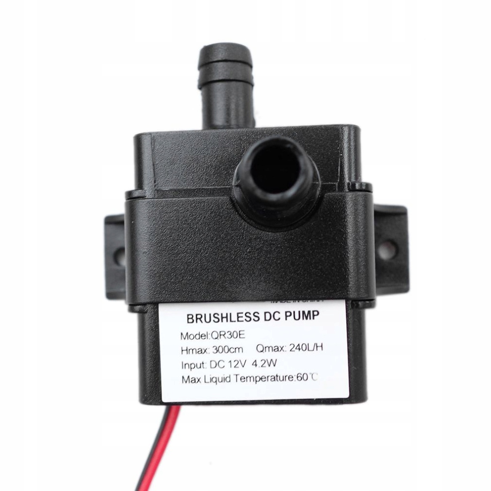 POMPA POMPKA PRZEPŁYWOWA DO WODY CIECZY 240L/H 12V IP68 EAN (GTIN) 5904463373532