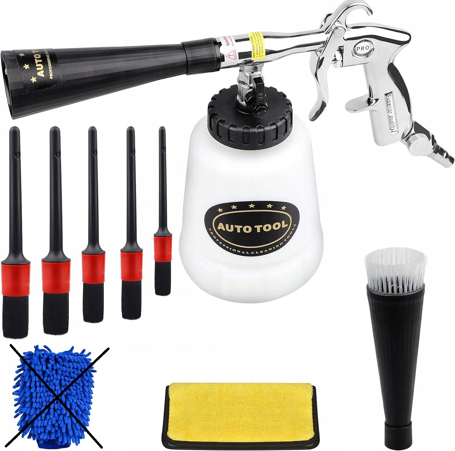 ZESTAW DO DETAILINGU TORNADO PĘDZLE AKCESORIA