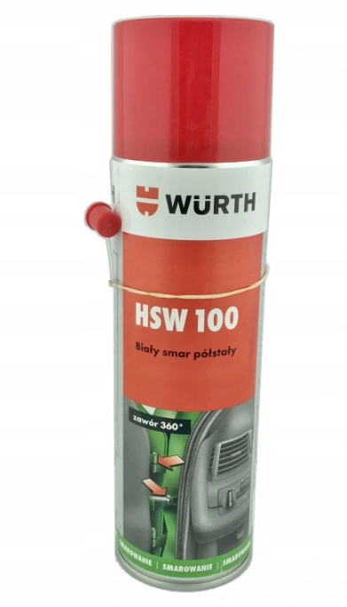 WURTH HSW 100 BIAŁY SMAR PÓŁSTAŁY 500ML