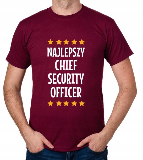 

koszulka Najlepszy Chief Security Officer prezent
