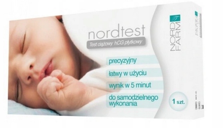 

Test ciążowy Nordtest Hcg płytkowy 1szt.