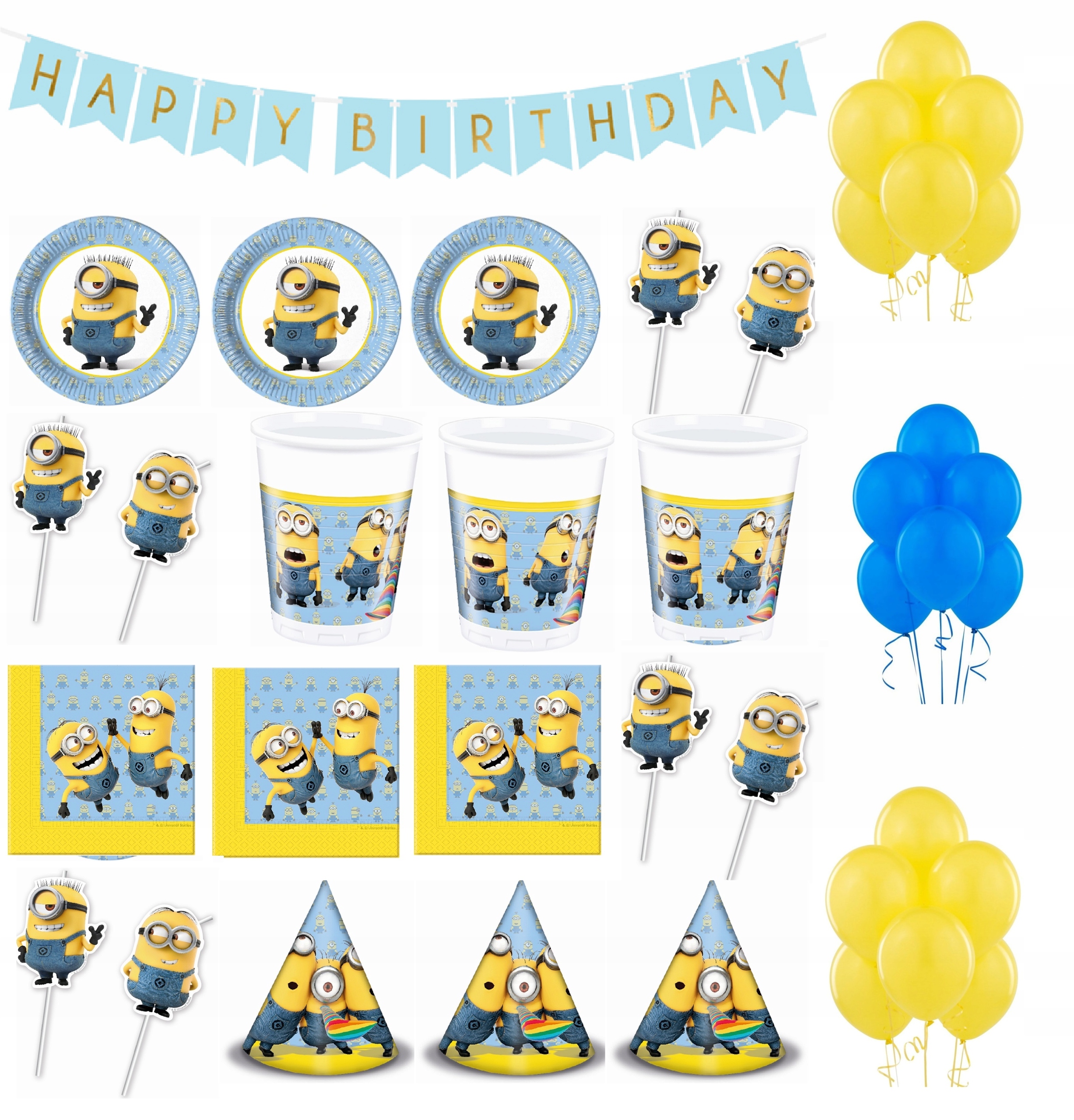 

Zestaw urodzinowy Minions Minionki