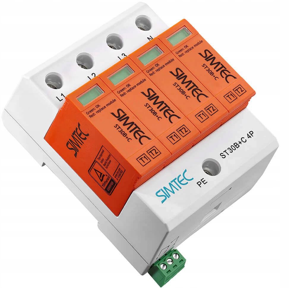 Simtec ST30 85201010 – Obmedzovač prepätia T1+T2 4P 30kA 275V