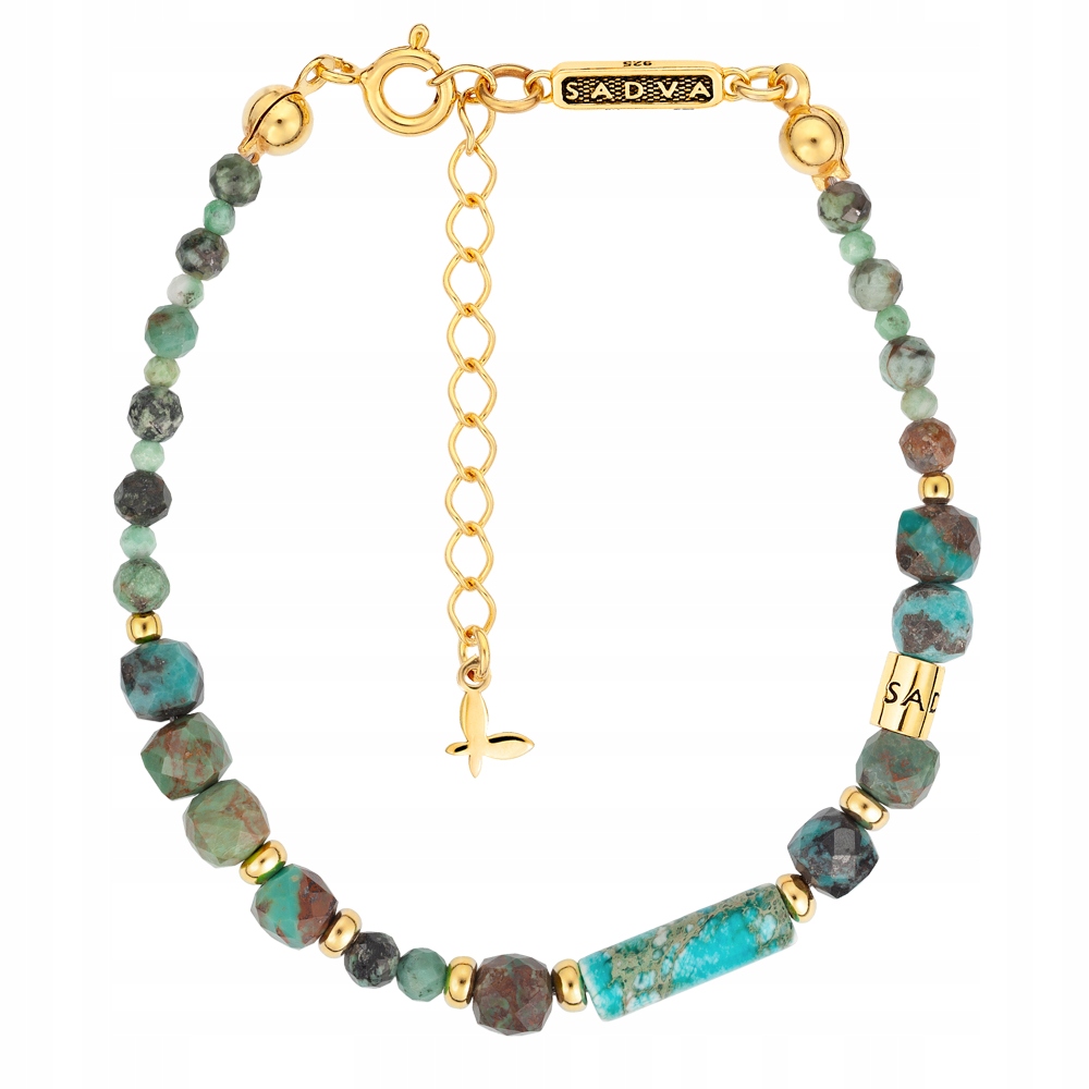 Bransoletka z kamieni naturalnych Green Balance Sadva