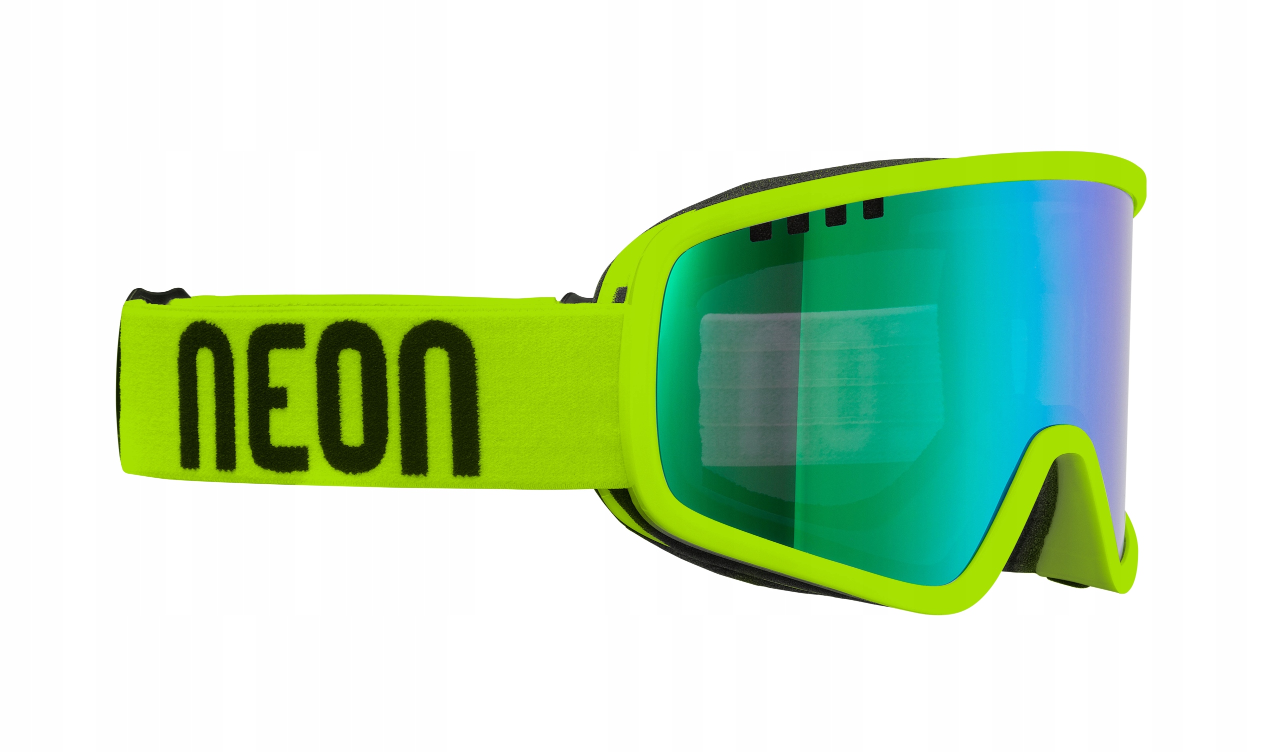 Lyžařské Brýle Neon Force Yellow Mirror Green CAT3