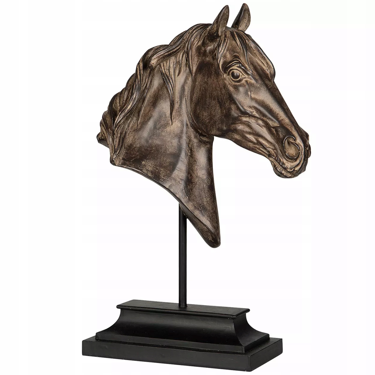 Figúrka Kôň Hlava Koňa Dekoračná Hnedá na skrinku a poličku do obývacej izby