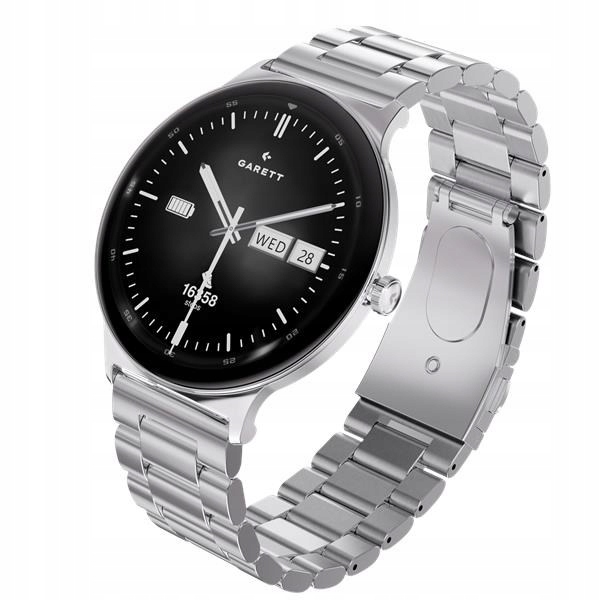 Garett Smartwatch Quantum Silver Steel Quantum_svr_stl
