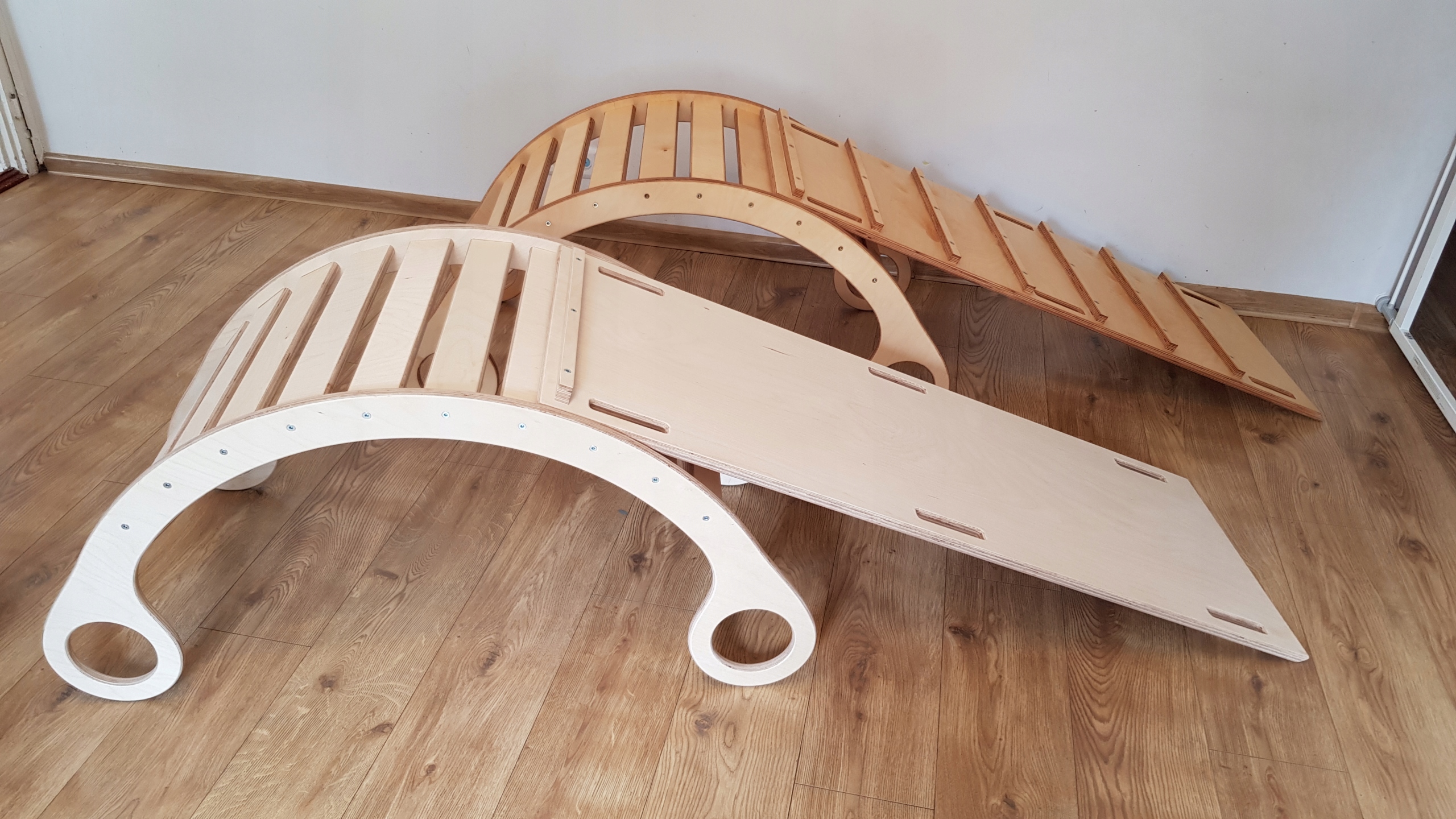 Zjeżdżalnia ze ścianką wspinaczkową - olejowana Wiek dziecka 12 m +