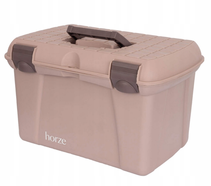 Skrzynka podełko na szczotki, rzeczy jeździeckie Horze rose.