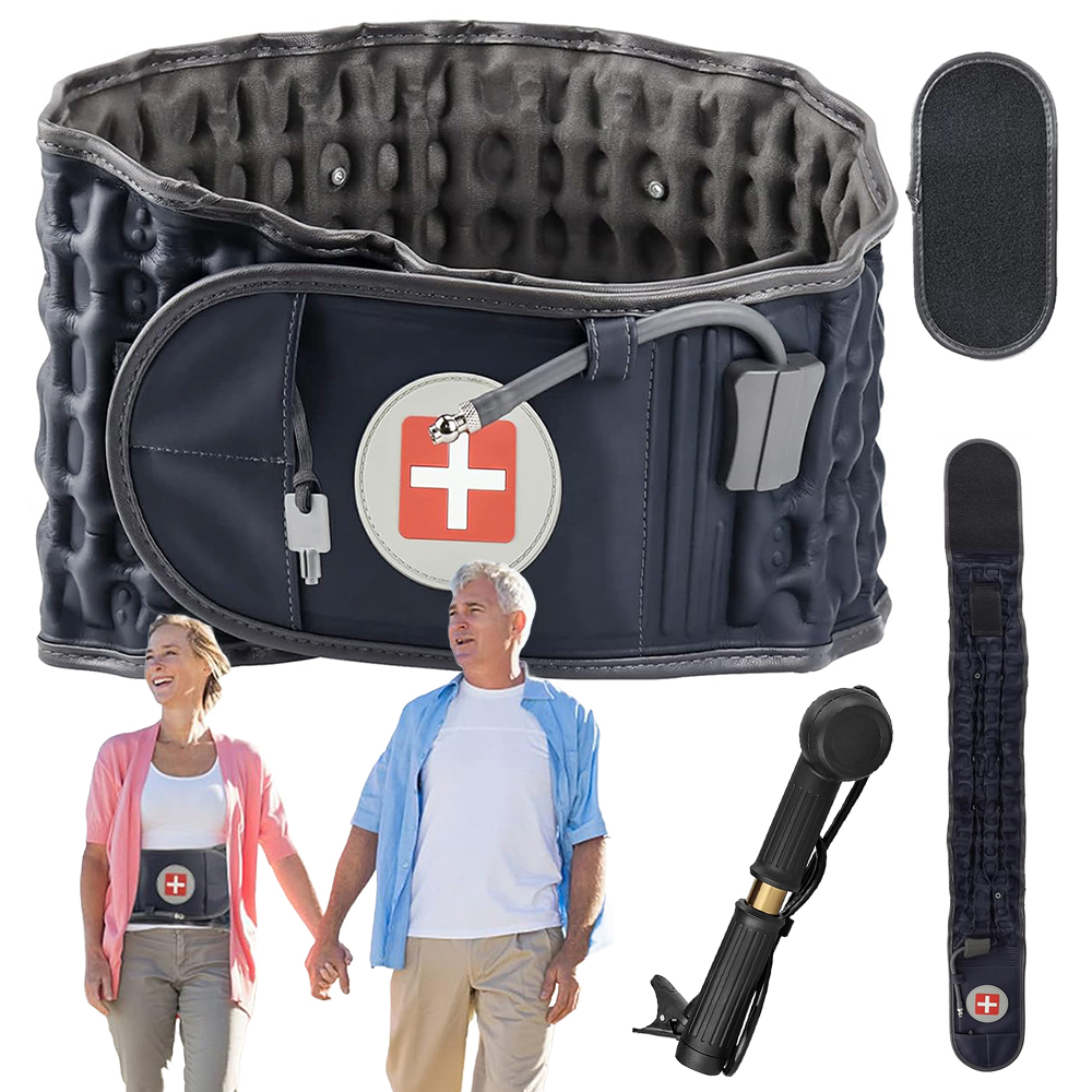 Nadmuchiwany Pas Lędźwiowy Stabilizujący Usztywniający Łagodzący Ból 116cm