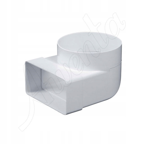 

Kolano wentylacyjne łącznikowe 75X150mm Pcv 125mm