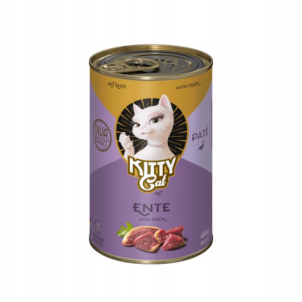 Levně 5X Kitty Cat Duck Pate 400g mokré krmivo pro kočky
