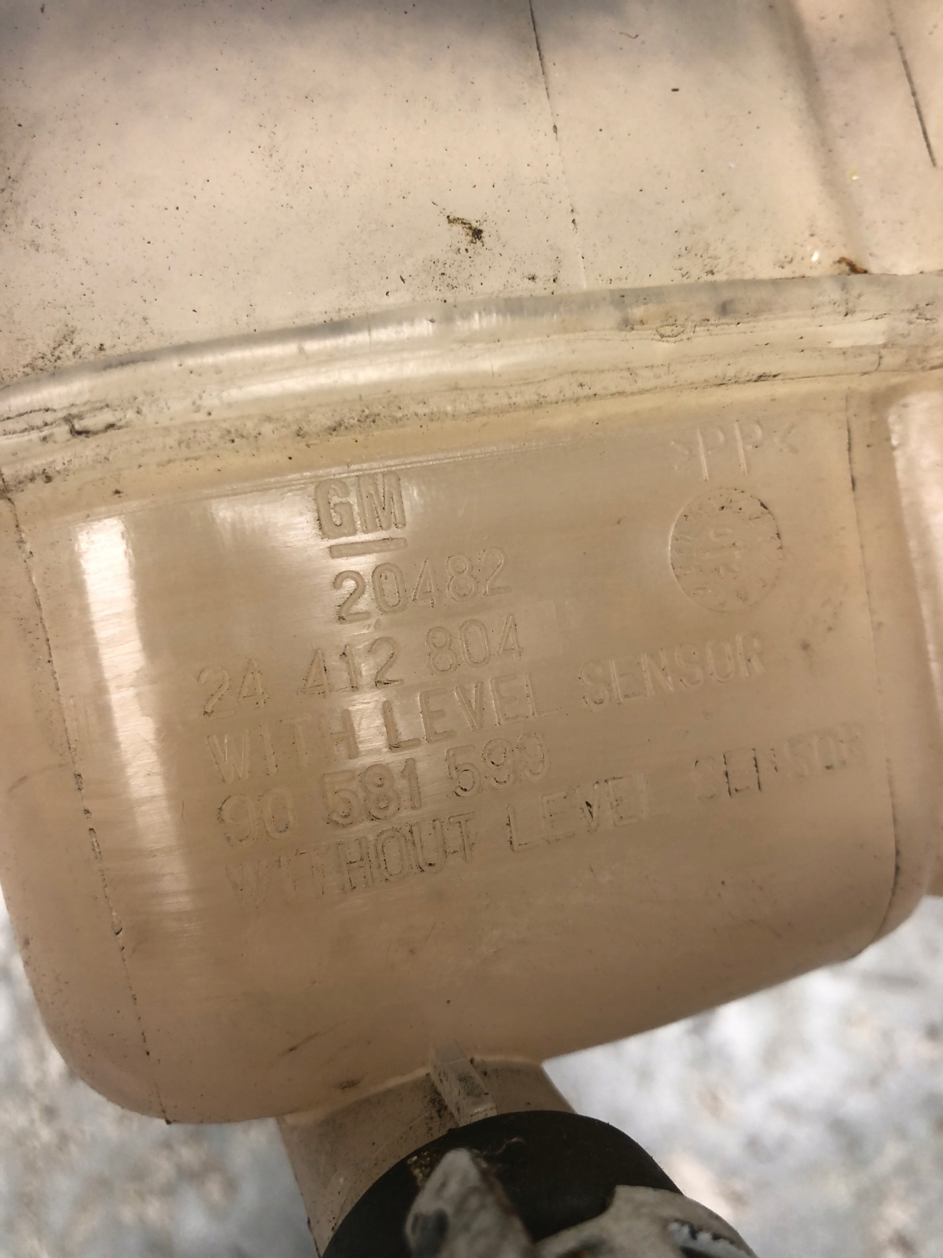 Réservoir eau OPEL ZAFIRA A 24412804