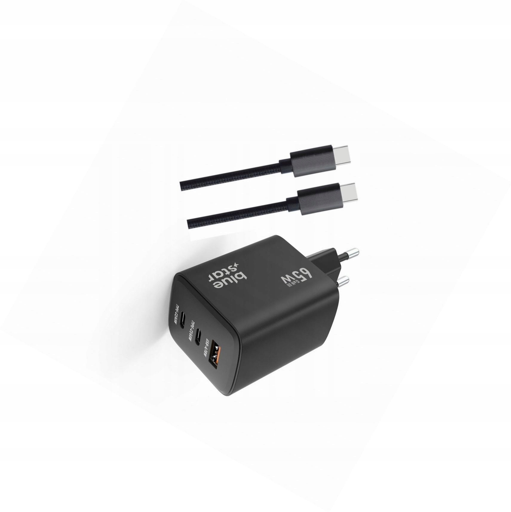 Szybka ładowarka Gan 65W z kablem do Xiaomi Redmi Note 13 Pro Plus 5G