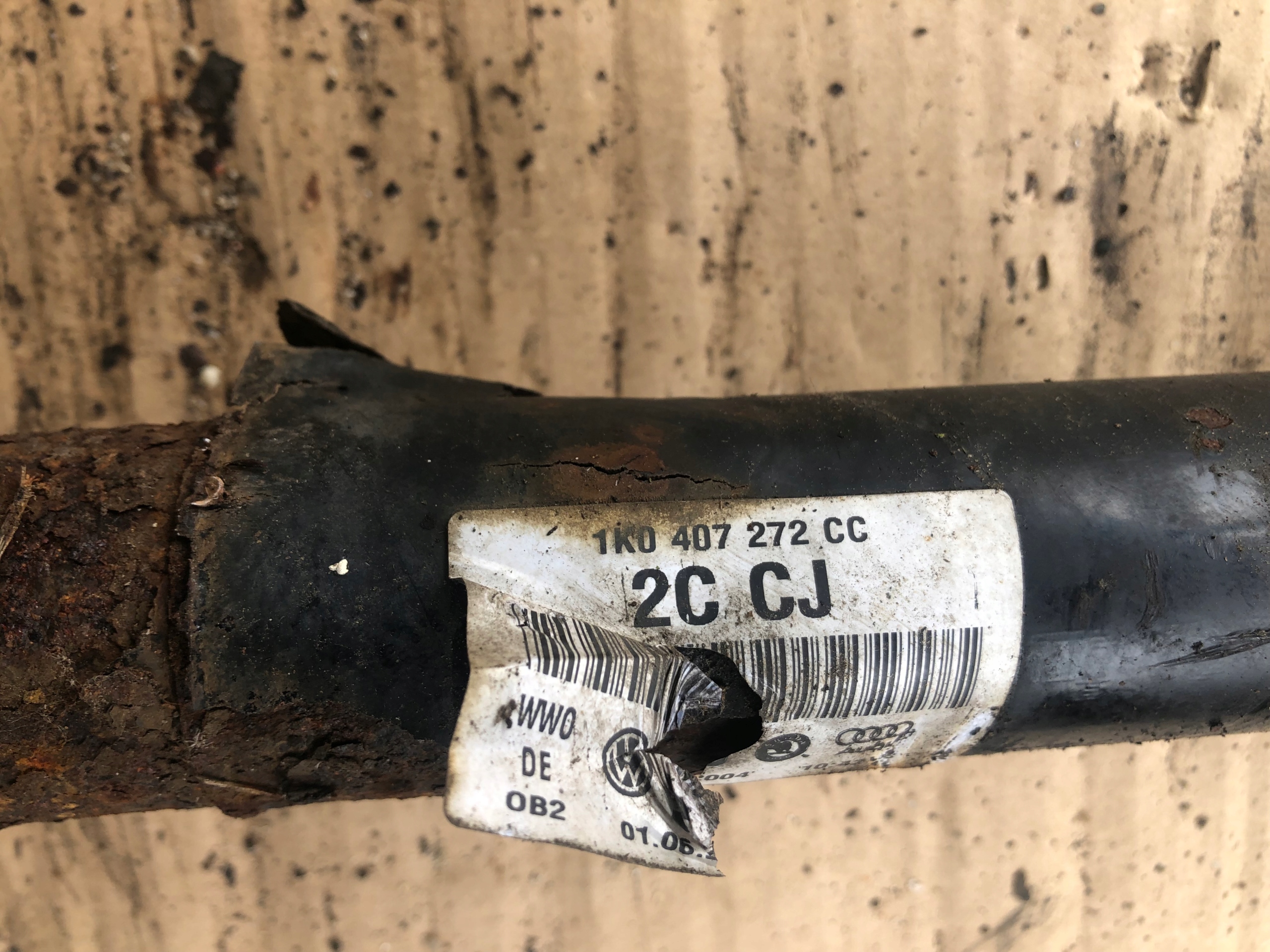 semi-axis right VW SKODA AUDI 1K0407272CC
