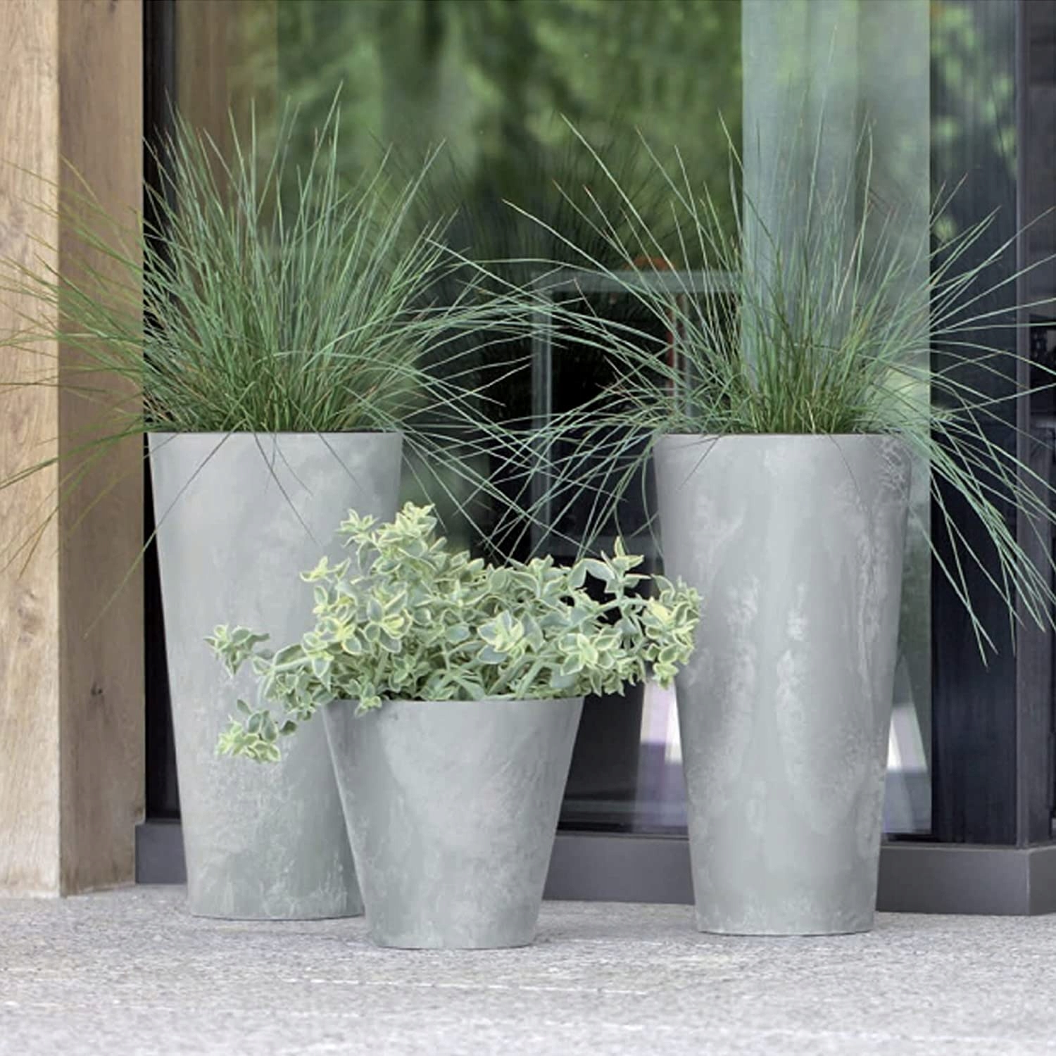 Doniczka wysoka Effect Tubus DTUS250E + wkład | Beton — 13