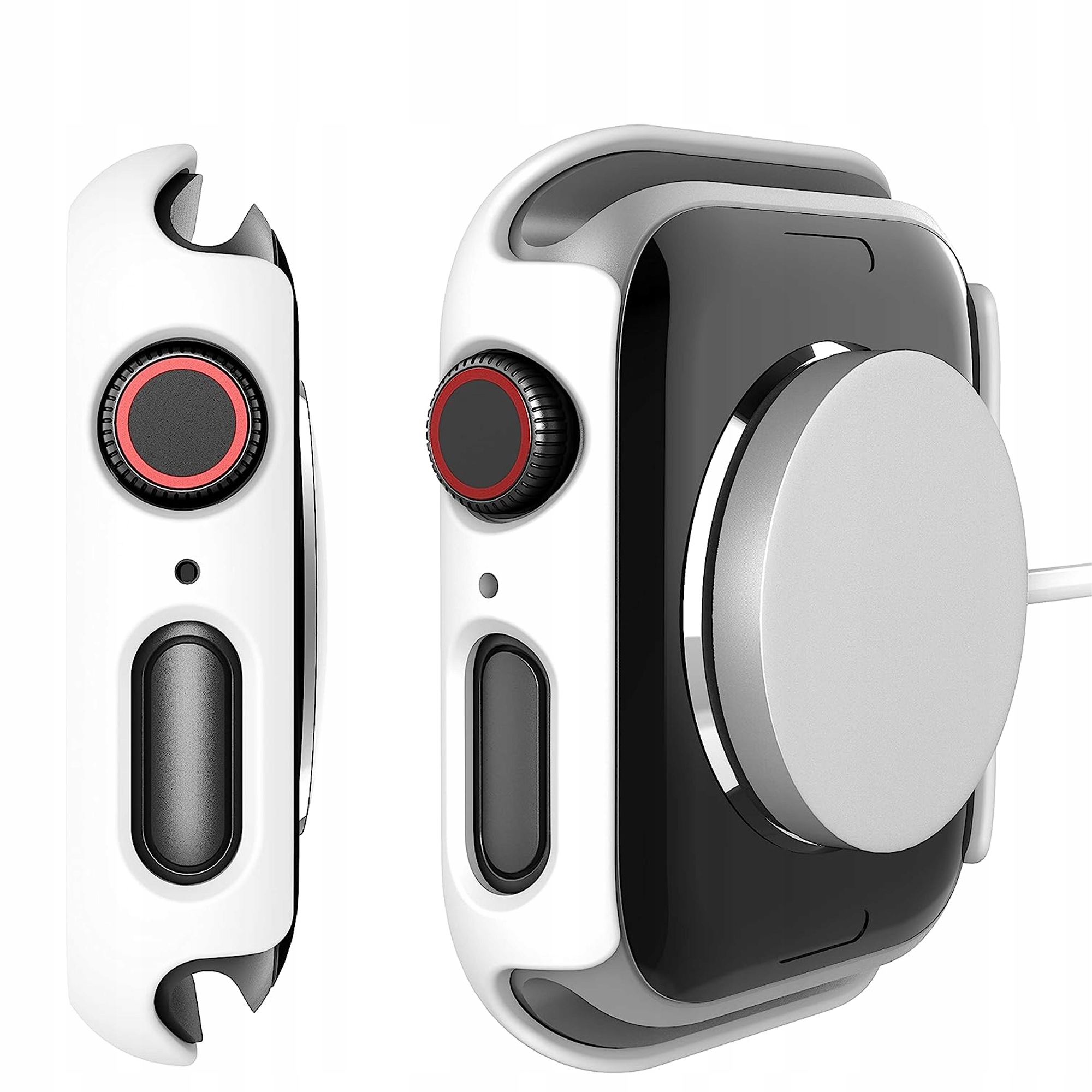 CASE + SZKŁO DO APPLE WATCH 7 8 9 - 45mm 2W1 KOLORY RAMKA COVER
