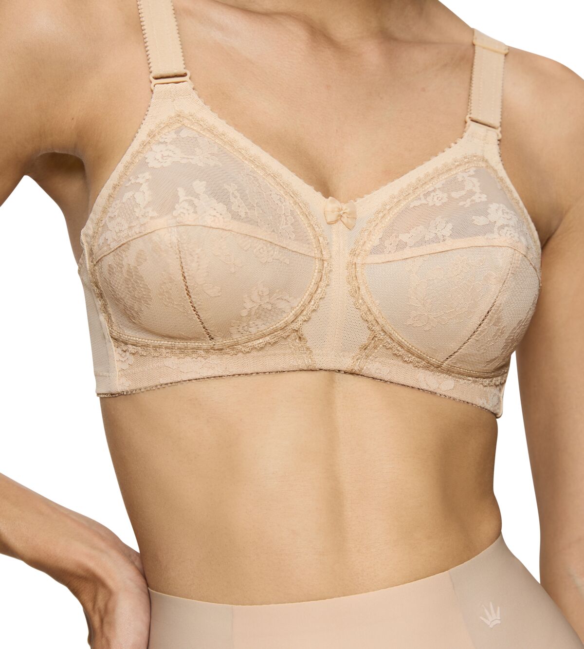 Stanik Triumph Doreen X V Tělové Barvě dámská neformovaná měkká podprsenka 85H