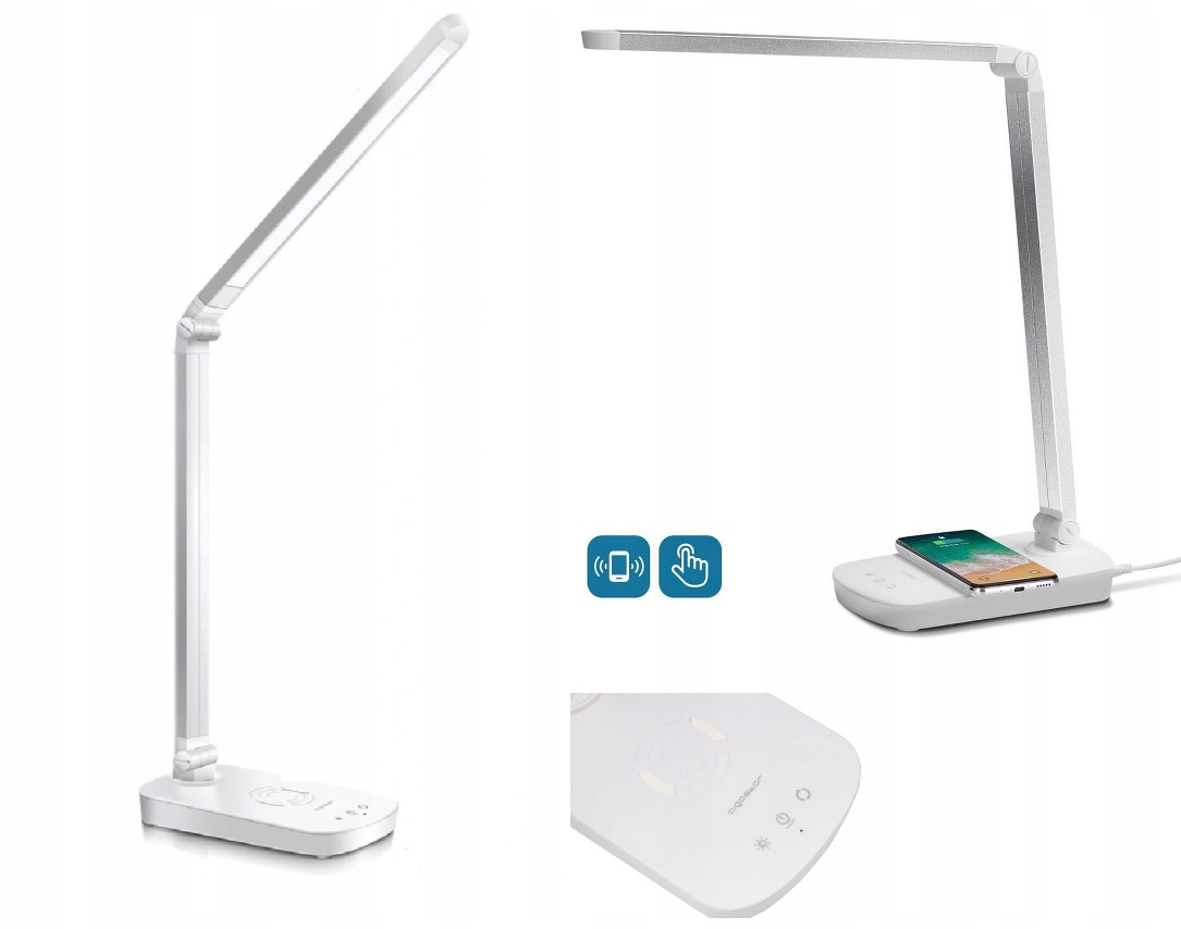 Led Stolní Lampa 5W S Indukční Nabíječkou Usb