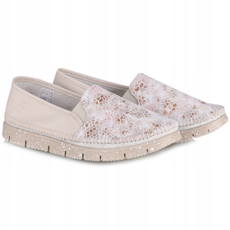 Dámské polobotky Maciejka 03512-72/00-0 Béžová Mozaika Béžová Kůže Vel. 36