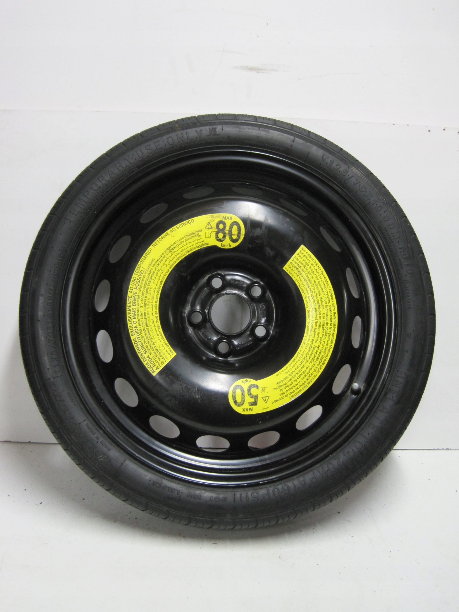 wheel spare spare tyre VW T CROSS 2GM R18
