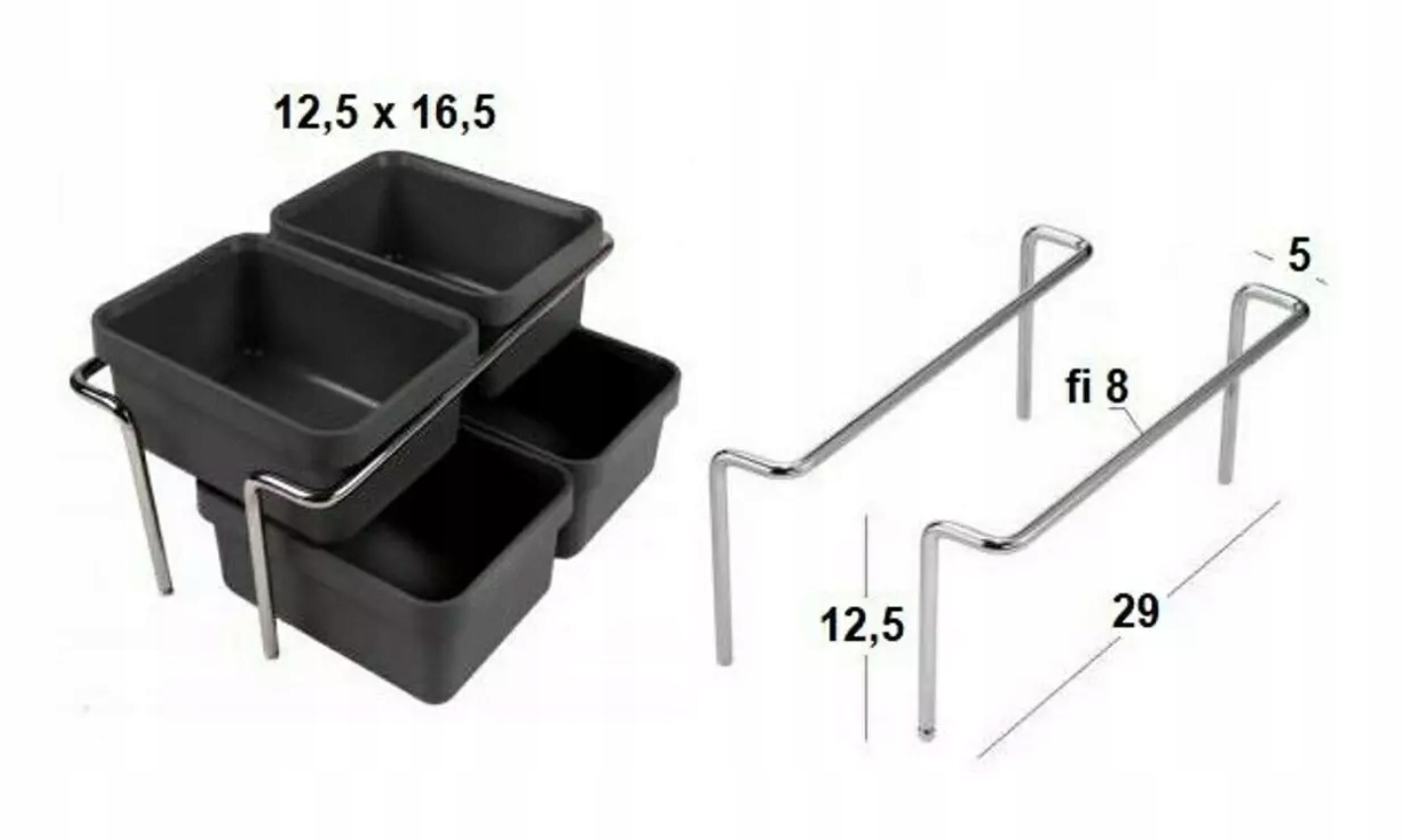 Zestaw na detergenty do sortownika METROPOLIS Kod producenta 016.100.005-0