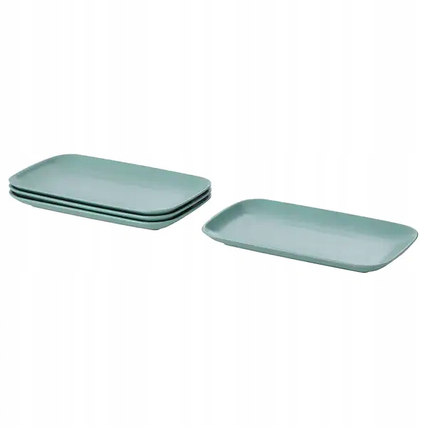 

Ikea Fargklar Talerz matowy jasnyturkus 30x18 4szt
