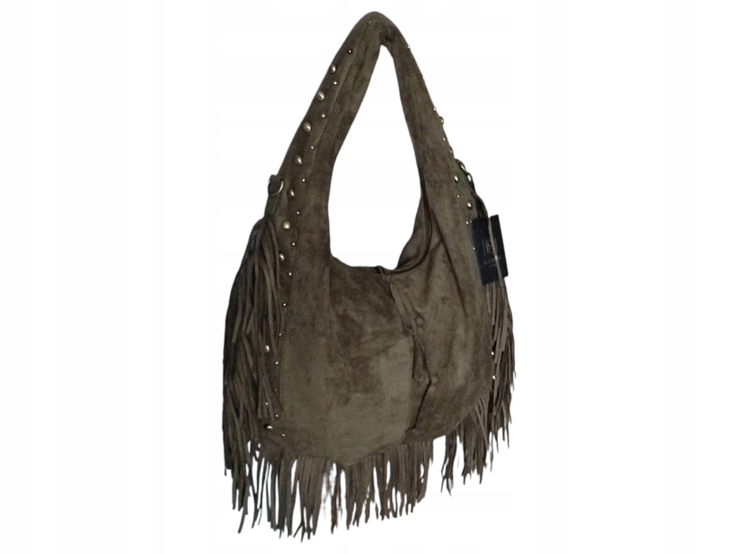 Dámská taška přes rameno Taška Shopper na rameno Semiš Zelená