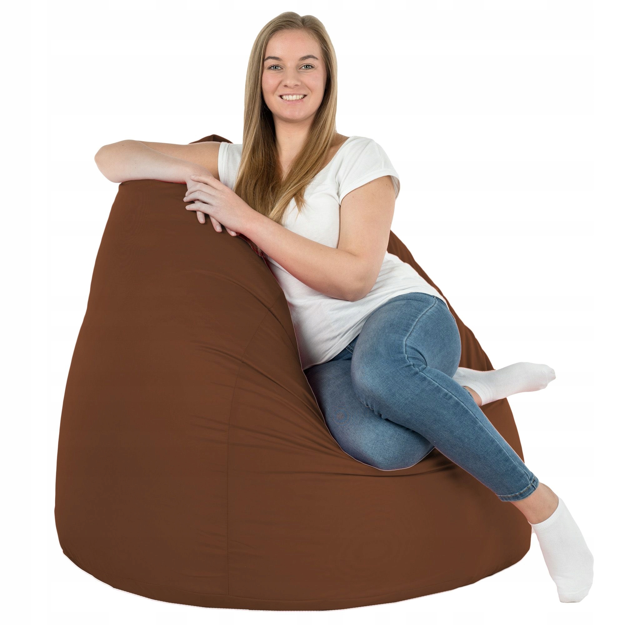 

Worek Ogrodowy XXL Kakaowy fotel pufa Nylon